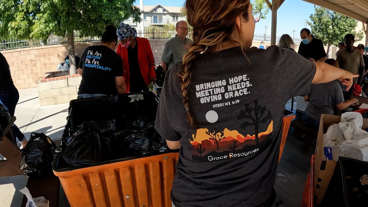 Experience Grocery distribution at Grace Resources in the Antelope Valley