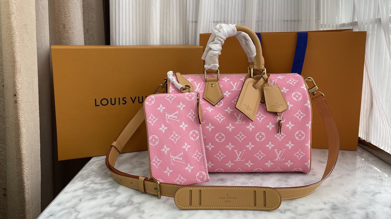 Louis Vuitton Speedy P9 Bandoulière 40 Pink M13918 Review #bag #review #unboxing