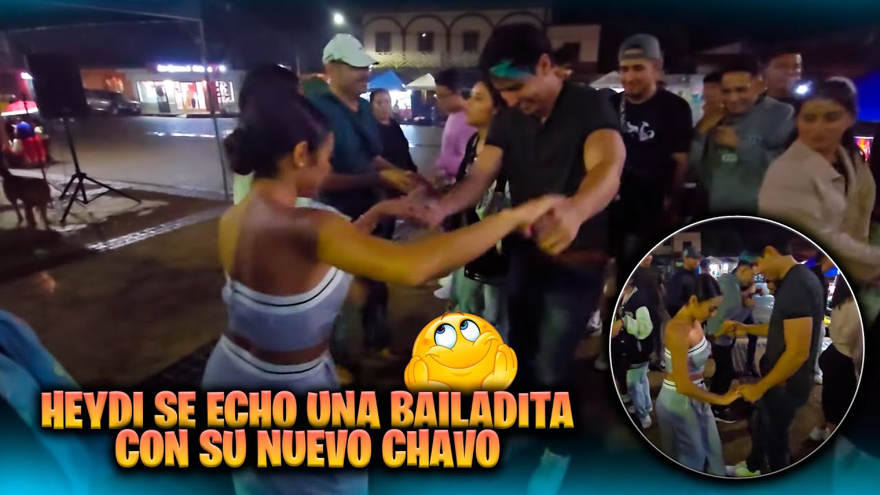 Heydi convenció a su chavo y se dieron una bailadita. Briss no quiso bailar  con Julio solo con Pate