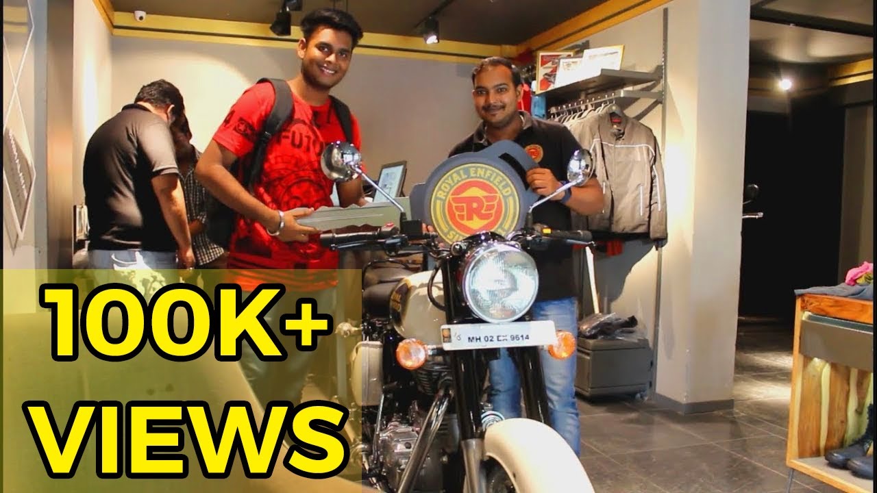 Taking Delivery Of Royal Enfield Classic 350 #Birthday Vlog - 13 | JayCTUBE