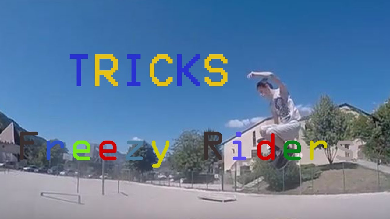 Freezy Riders : tricks in our skatepark [roller agressif]