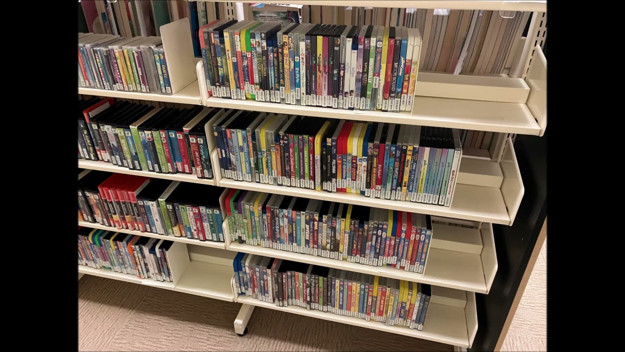 Cairns Library (Smithfield) Children's DVD Section (Mostly and Photos)