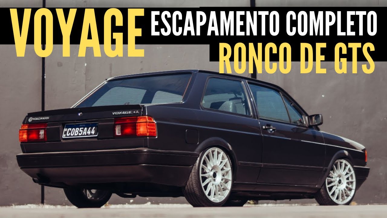 VW VOYAGE 1989 - ESCAPAMENTO COMPLETO COM RONCO DE GTS