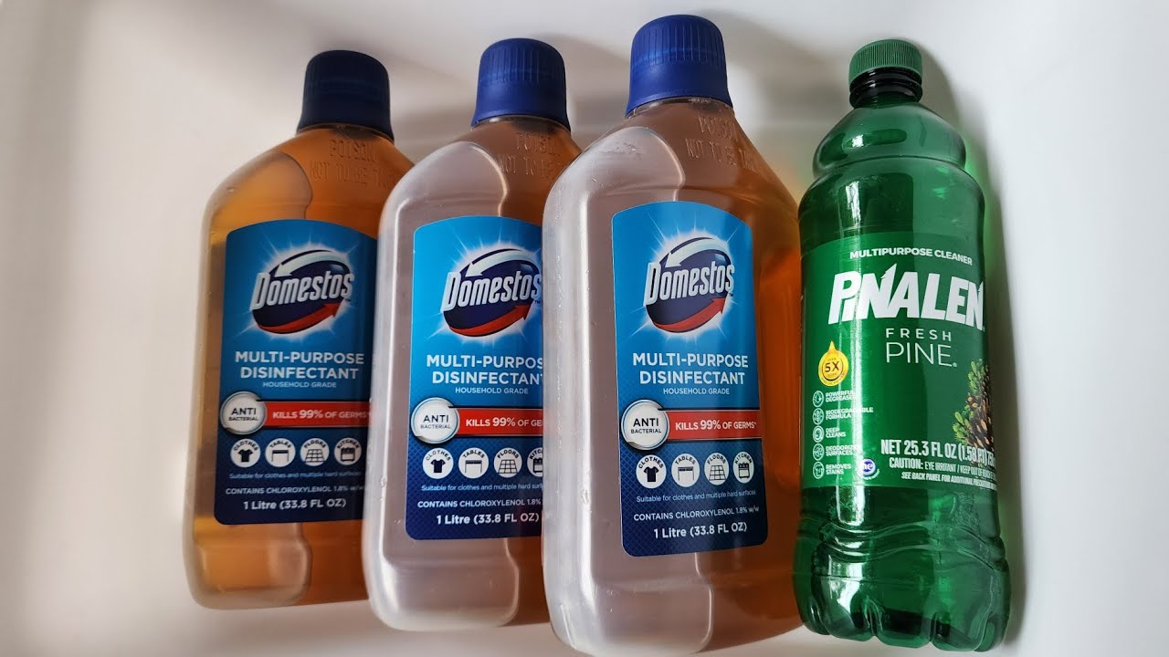 Domestos Disinfectant + Pinalen Pine | Sponge Squeezing