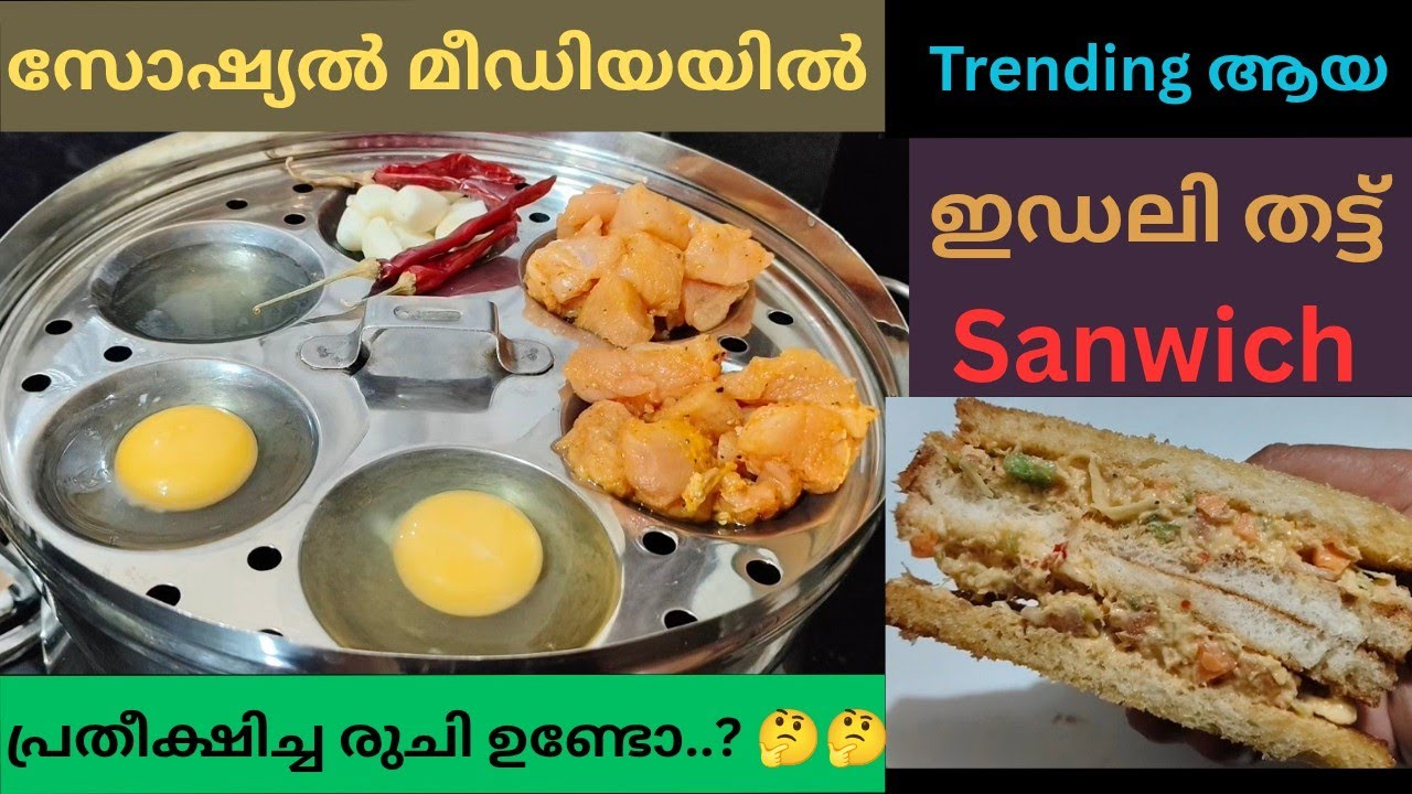 ഒരു തുള്ളി ഓയിൽ ചേർക്കാത്ത ഇഡലി തട്ട് സാൻവിച് പ്രതീക്ഷിച്ച ടേസ്റ്റ് ഇതിൽ ഉണ്ടോ..?/Sanwich recipe 