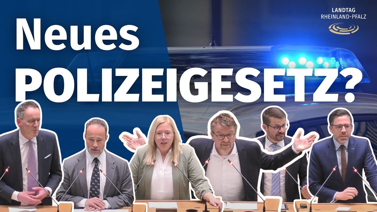 Was darf die Polizei in Rheinland-Pfalz in Zukunft? | Debatte über Polizei- & Ordnungsbehördengesetz