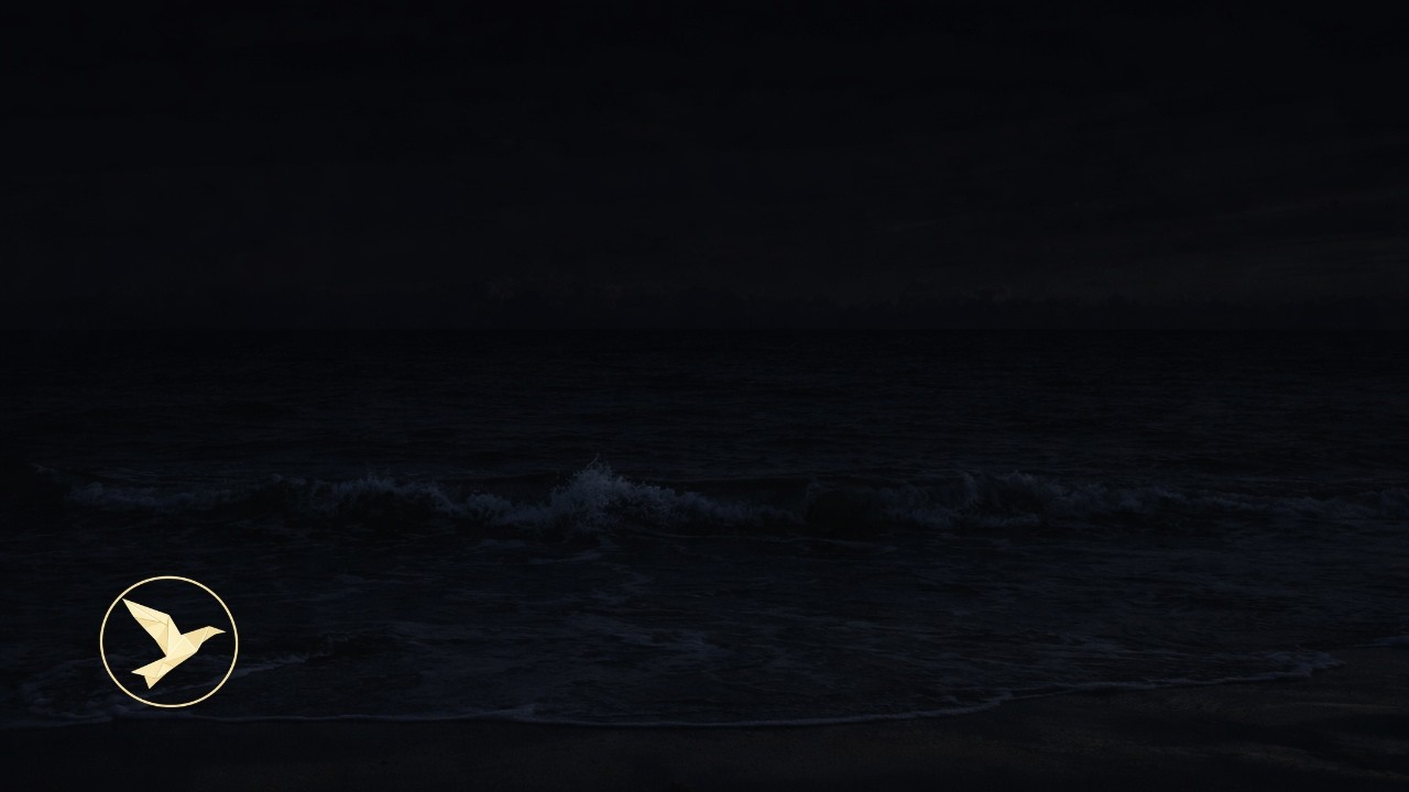 🌊 DARK OCEAN WAVES FOR FULL NIGHT SLEEP ▶ 9 HOURS TO DEEP SLEEP🌙 NO LIGHT
