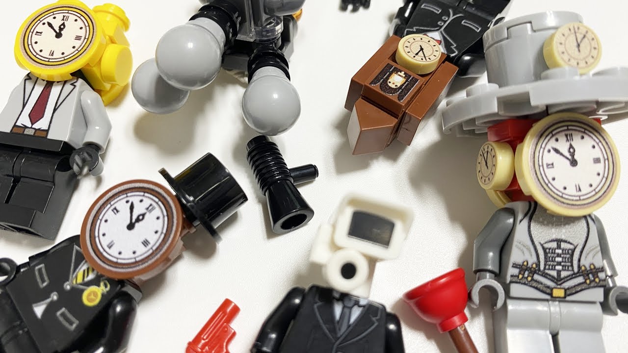 LEGO Skibidi Toilet | Cameraman | Clockman | Boombox Woman | Microphone Man Unofficial Minifigures