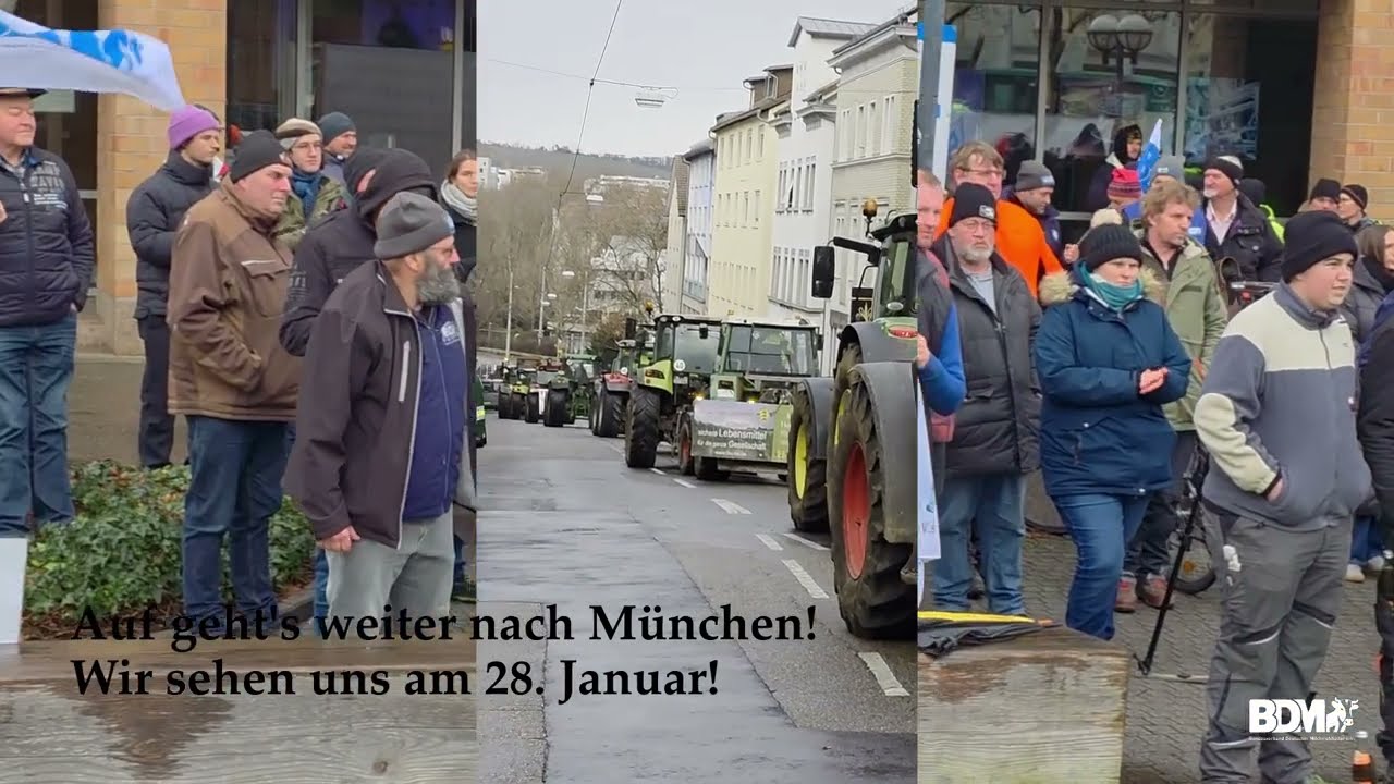 Protestaktion in Stuttgart am 12.1.26 – mit Özdemir, Hauk und Vertretern des LSV und BDM