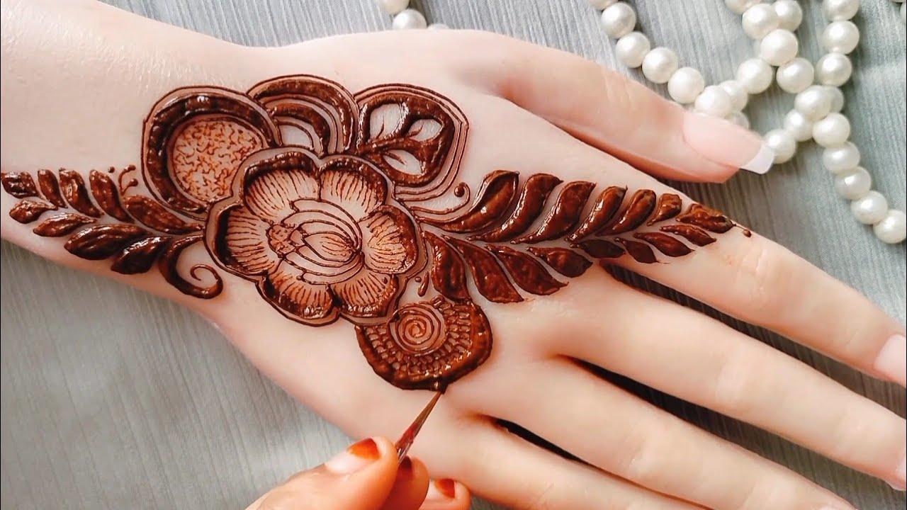 Most beautiful mehndi design|Back Hand Mehndi Design Simple/Latest trending mehndi design/Mehendi