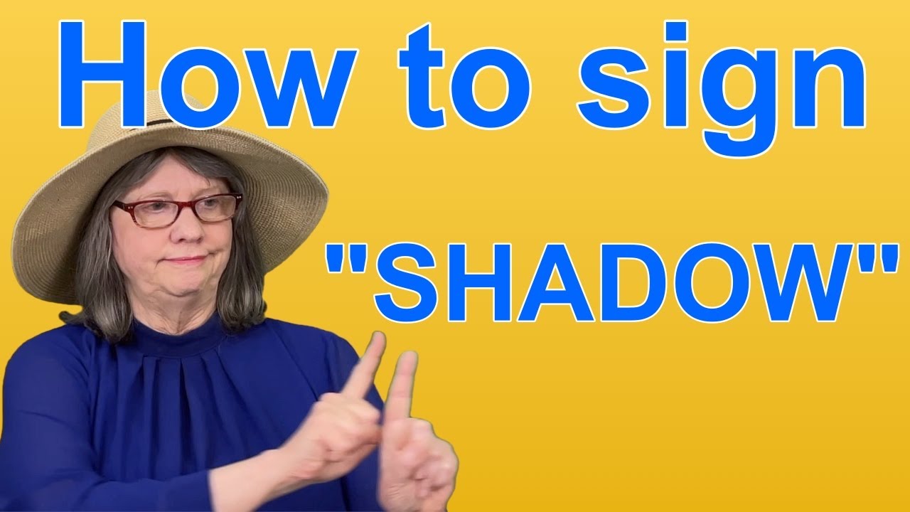 Как написать SHADOW &mdash; ASL-слово дня &mdash; Слово 197