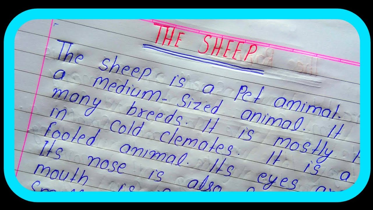 Sheep essay in English || Sheep essay || Sheep Par Essay Writing In English @missionselectionbyujjwal