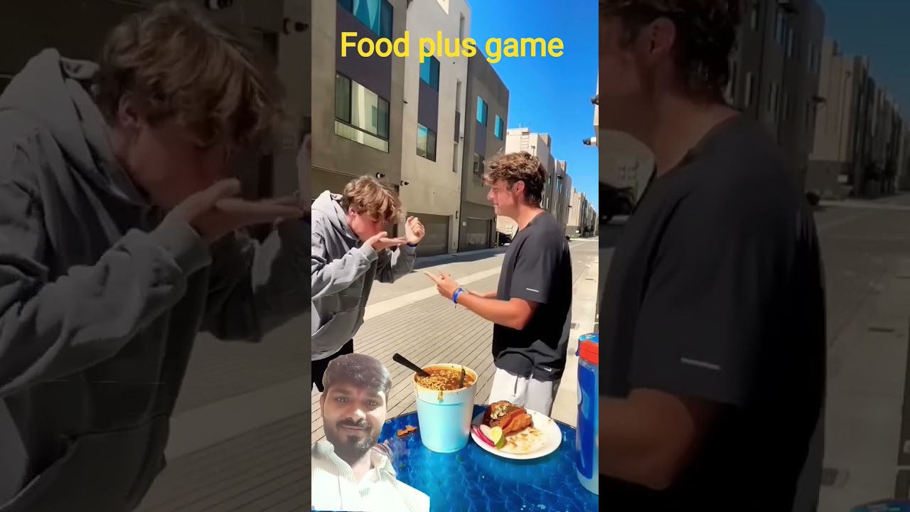 Food plus game 🙃 | eating spicy food and game | #food