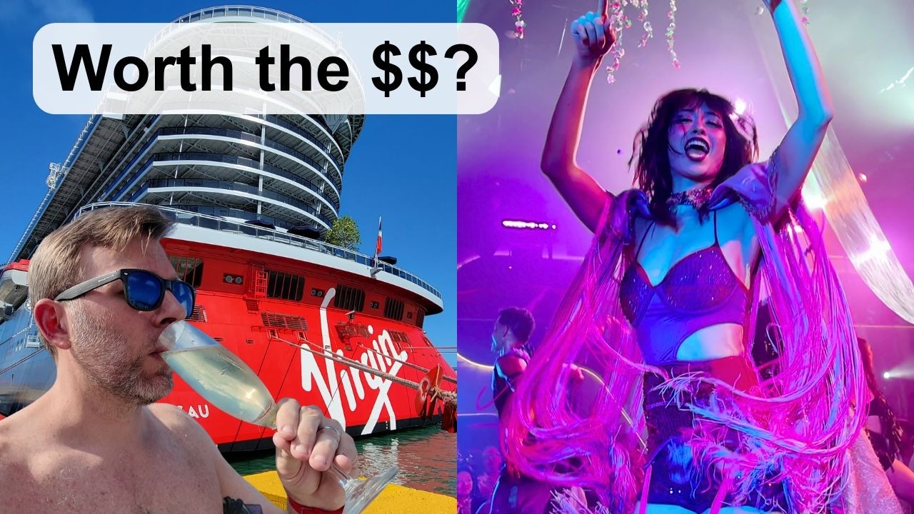 Embarkation & Sea Day on Virgin Voyages Scarlet Lady | Pink Agave, Persephone, Gunbae, Pools & More!