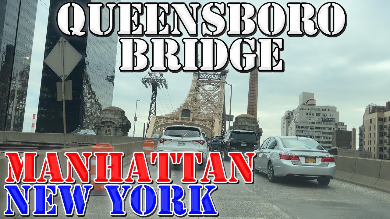 Ed Koch Queensboro Bridge - Manhattan to Queens - New York City - 4K Infrastructure Drive