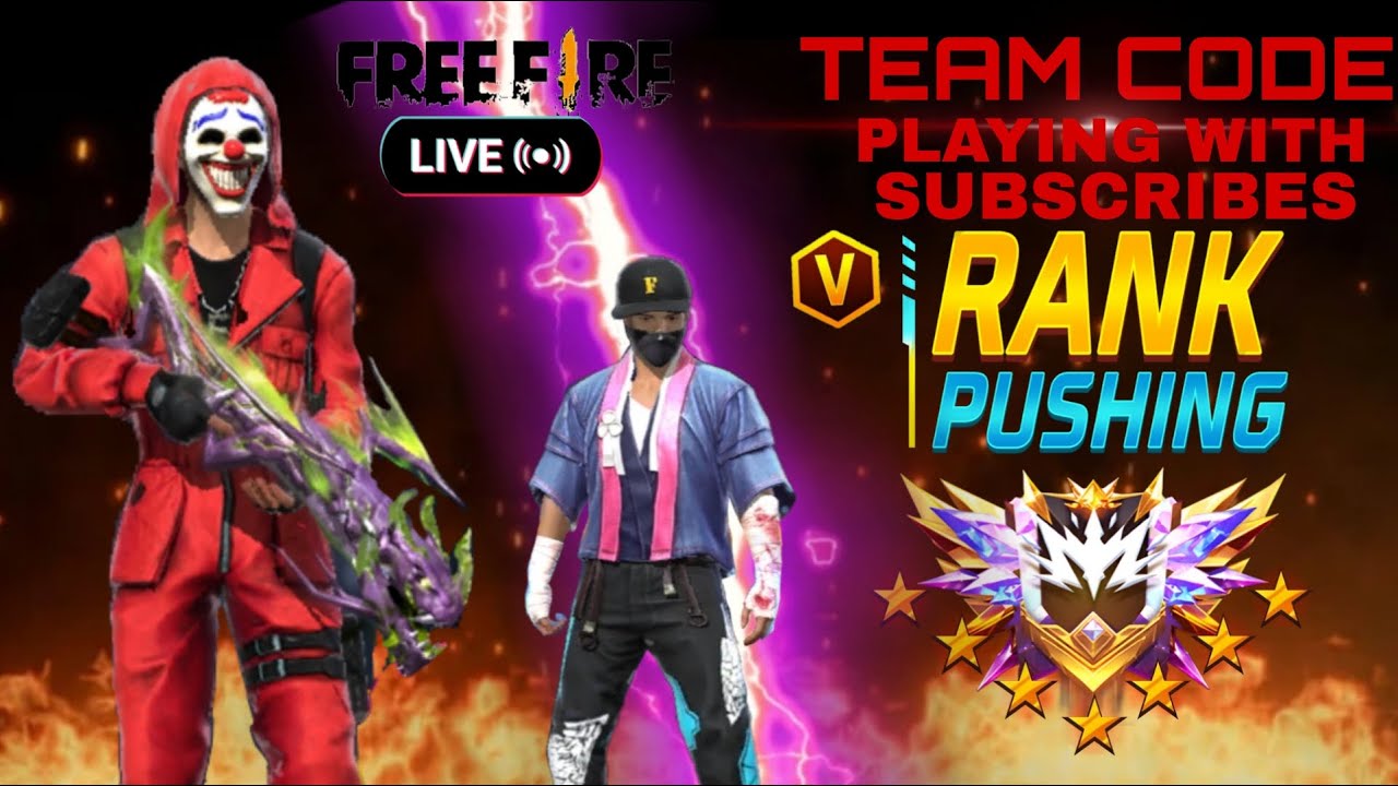 English Garena Free Fire : Cs Rank Push With Subscribers