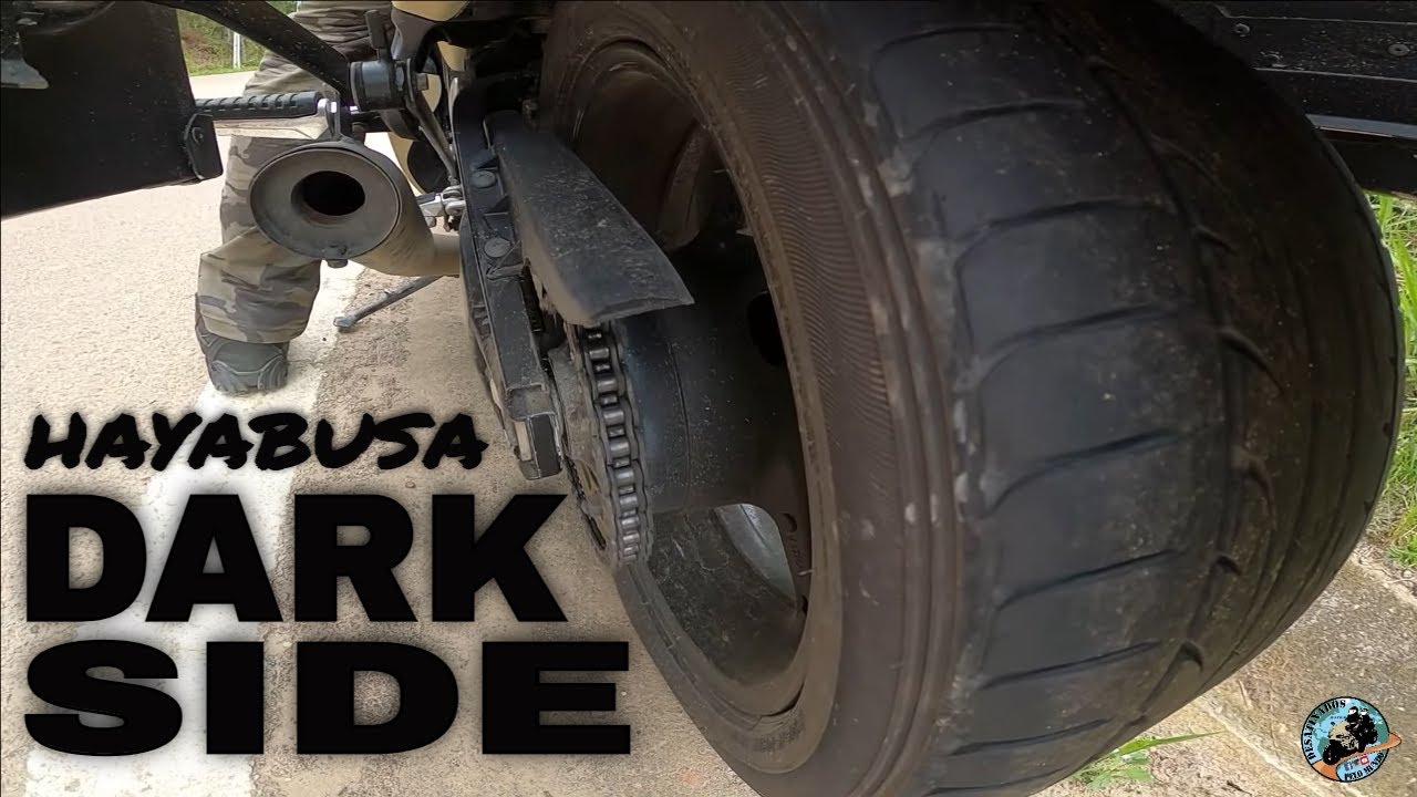 POR QUE USO PNEU DE CARRO NA MOTO / HAYABUSA COM PNEU DE CARRO / DARK SIDE MOTORCYCLE