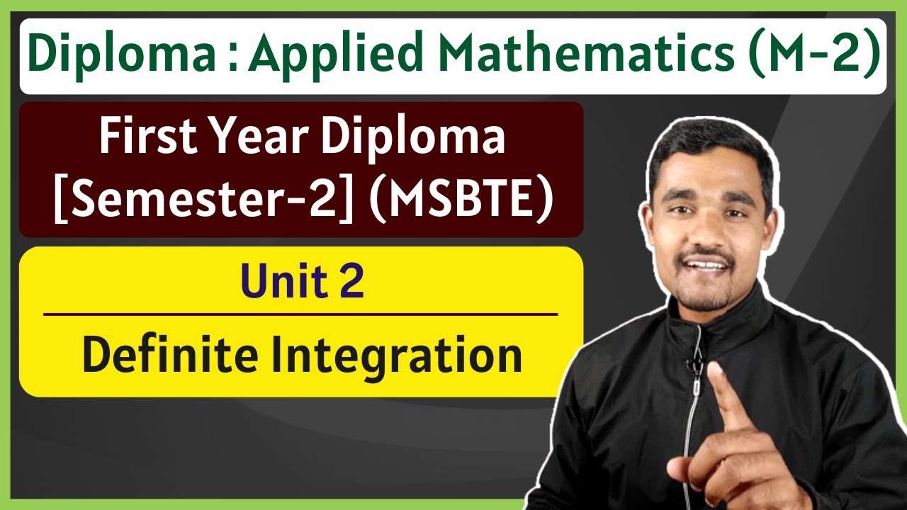 Definite Integration - 01 | Basic Examples | Applied Mathematics | FY Diploma MSBTE