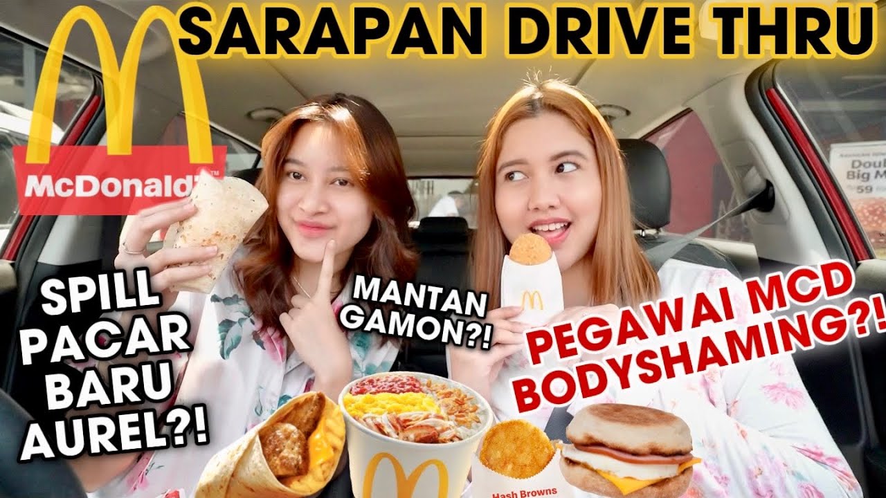 SARAPAN DRIVE THRU MCD SAMBIL NGEGOSIP!! AUREL PACAR BARU??