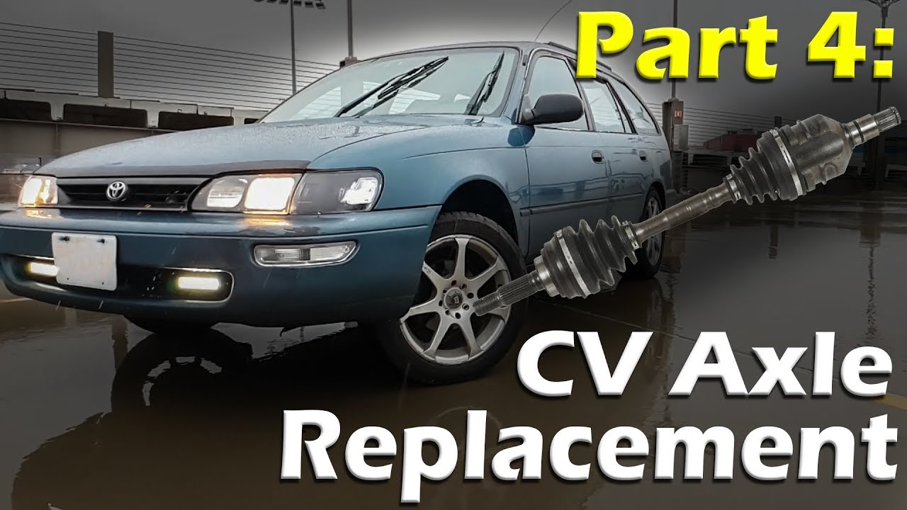 Замена полуоси для Toyota Corolla 1993-2002 годов выпуска с механической коробкой передач.