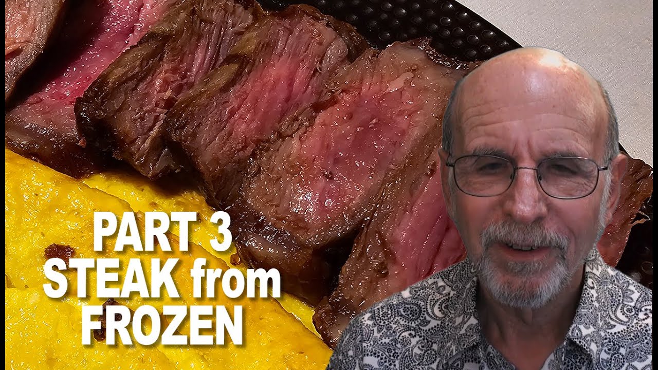 NINJA FOODI grill - PART 3 - STEAK FROM FROZEN in 30 minutes