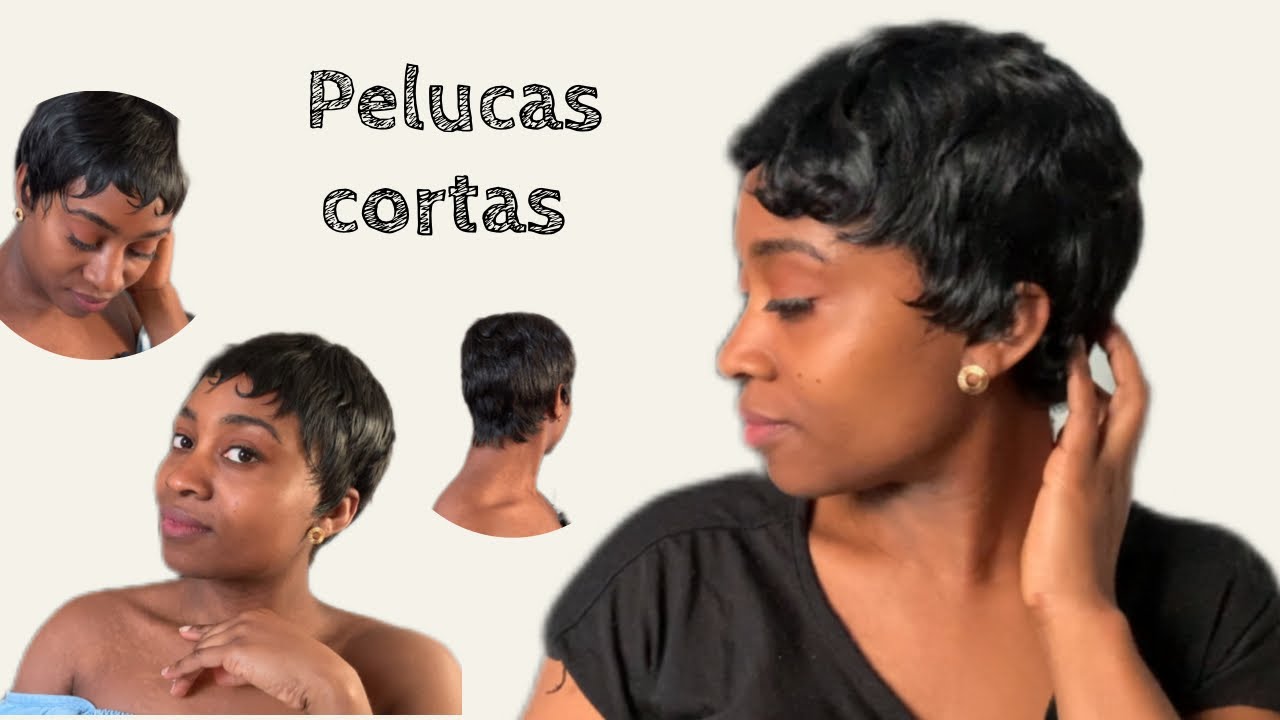 Como poner peluca sin pegamento || como Peinar peluca sintetica || como peinar una peluca corta
