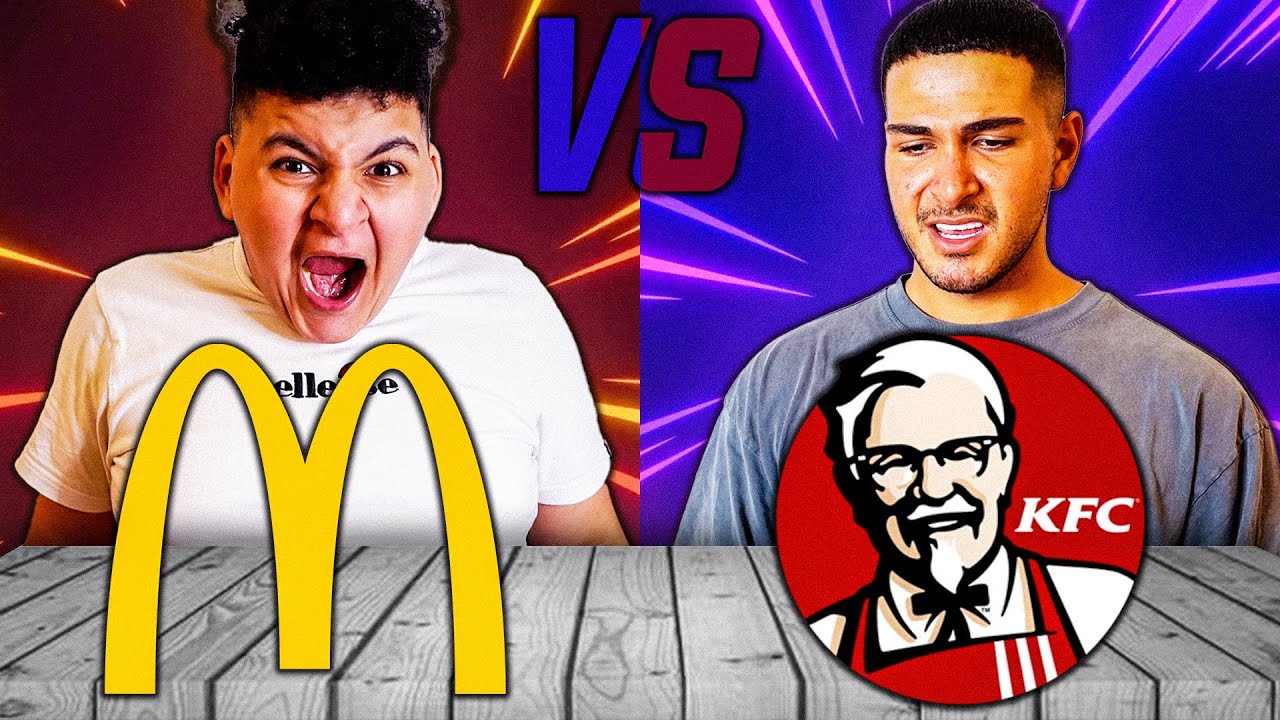 MC DONALDS🍟 vs. KFC 🍔 | wir testen alle Produkte 😍