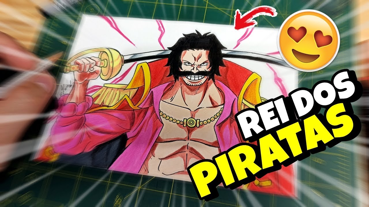 Como desenhar o Gol D. Roger || Rei dos Piratas || One Piece #1