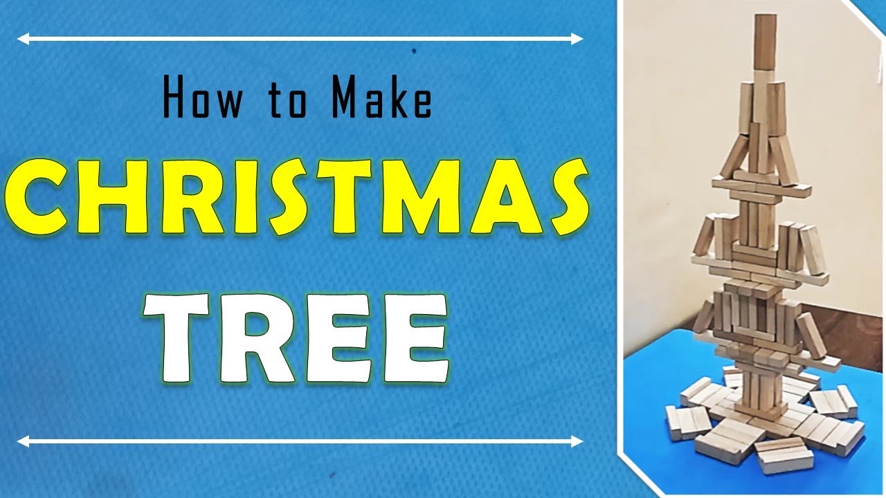 Jenga Tutorial #21: Build a Jenga Christmas Tree! 🎄 Stunning Holiday Block #Tutorial #Craft #Jenga