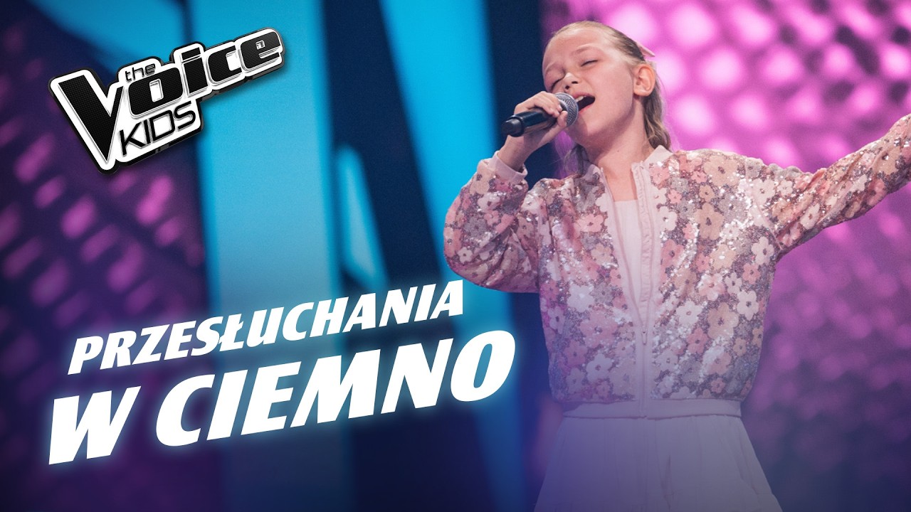 Amelka Łęczycka - &bdquo;Somebody&rdquo; - Przesłuchania w ciemno | The Voice Kids Poland 9