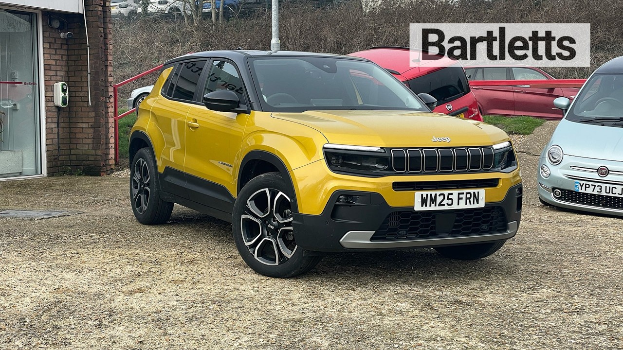 Yellow 2025 Jeep Avenger 1.2 Summit 100PS at Bartletts Hastings