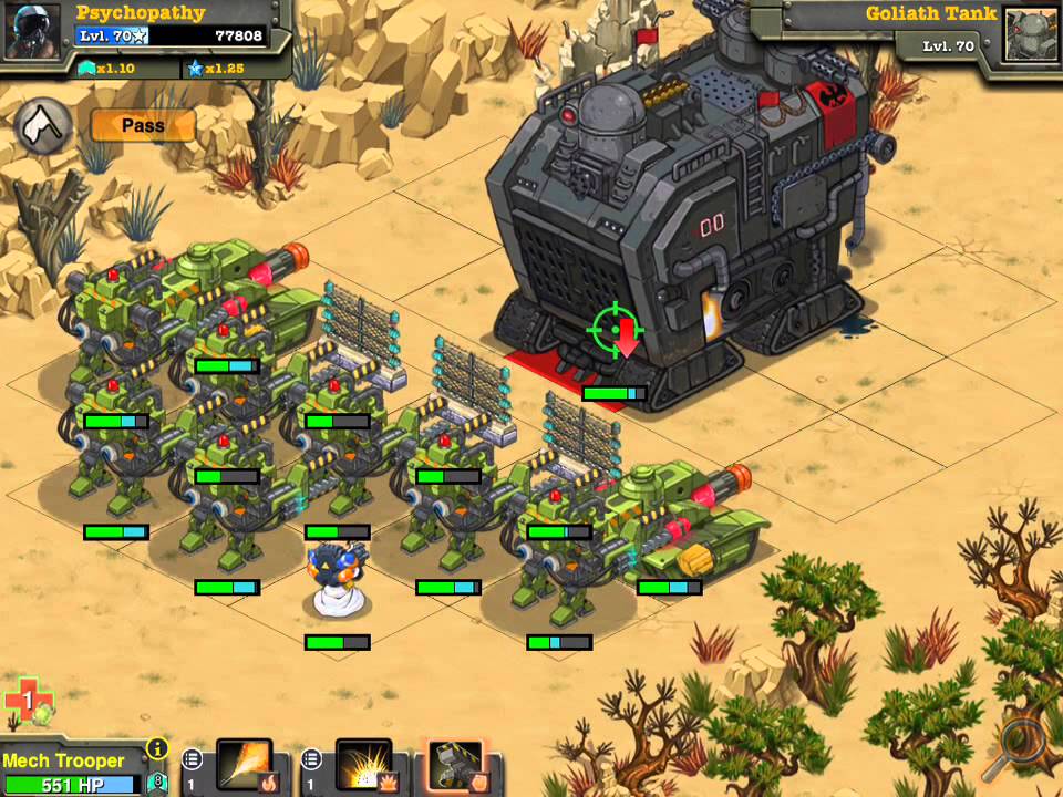Battle Nations, Best way to kill the Goliath tank