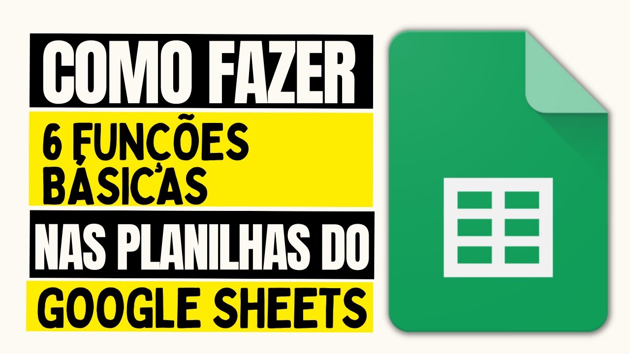 6 Fun&ccedil;&otilde;es B&aacute;sicas Planilhas do Google - FUN&Ccedil;&Otilde;ES: SOMA, SOMASE, CONT.NUM, M&Eacute;DIA, M&Aacute;XIMO E M&Iacute;NIMO
