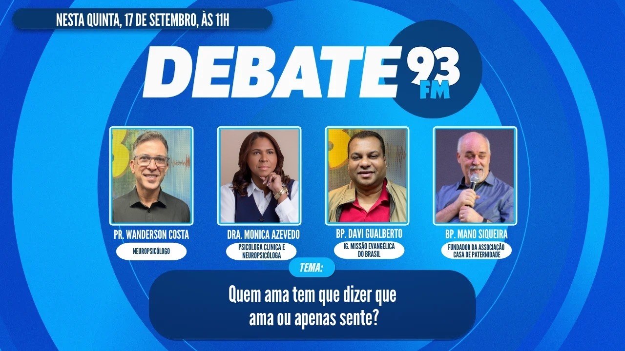 Amor  - O que &eacute; mais importante: viver ou dizer o amor? - Debate 93 - 17/09/2026