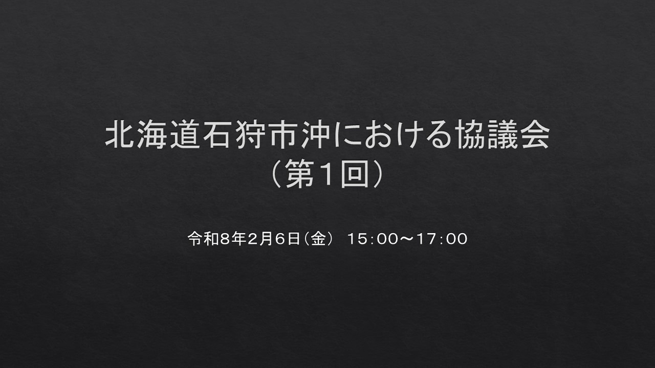 北海道石狩市沖における協議会（第１回）
