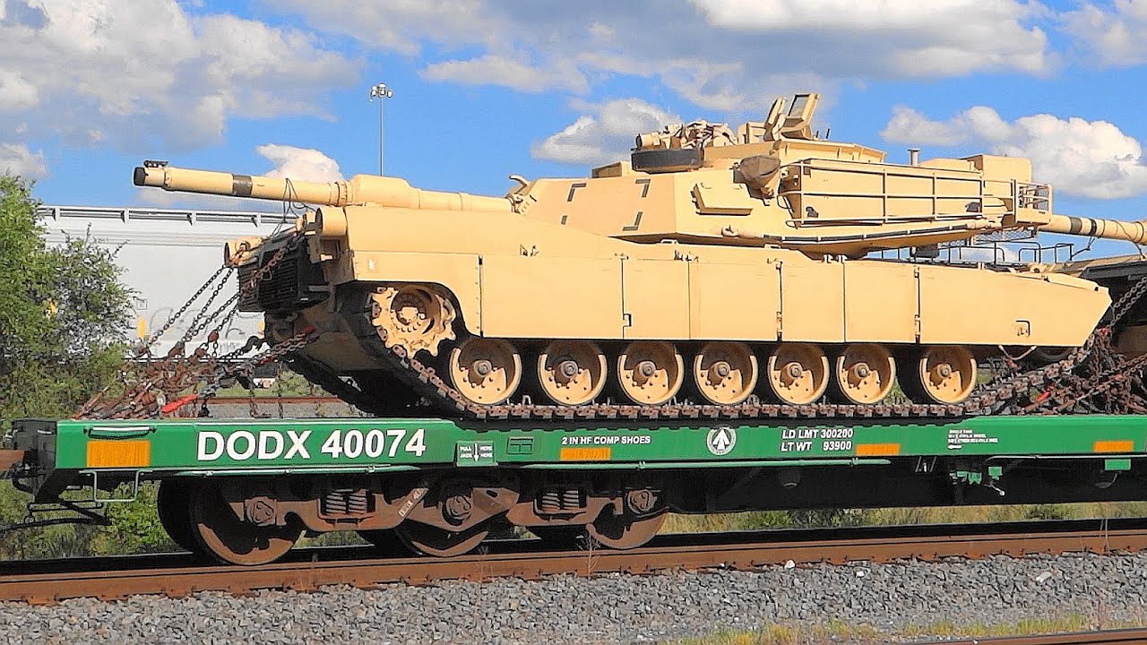 Norfolk Southern DODX Military Train Shipping Tanks & Vehicles 🇺🇸