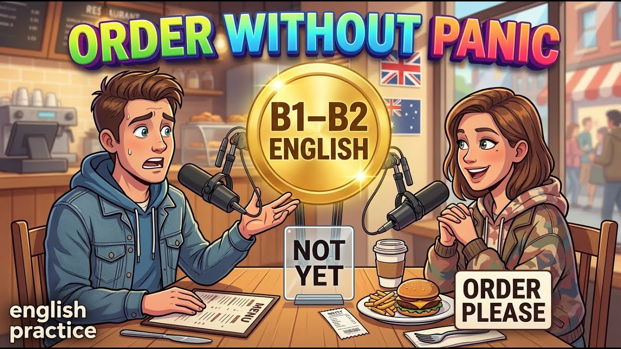 Ordering Food Without Panic 🍔😅 | B1–B2 English Listening Roleplay