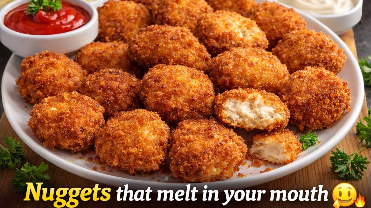 Juicy Inside, Crispy Outside Chicken Nuggets 🔥| Less than 10 minutes recipe of chicken nuggets 