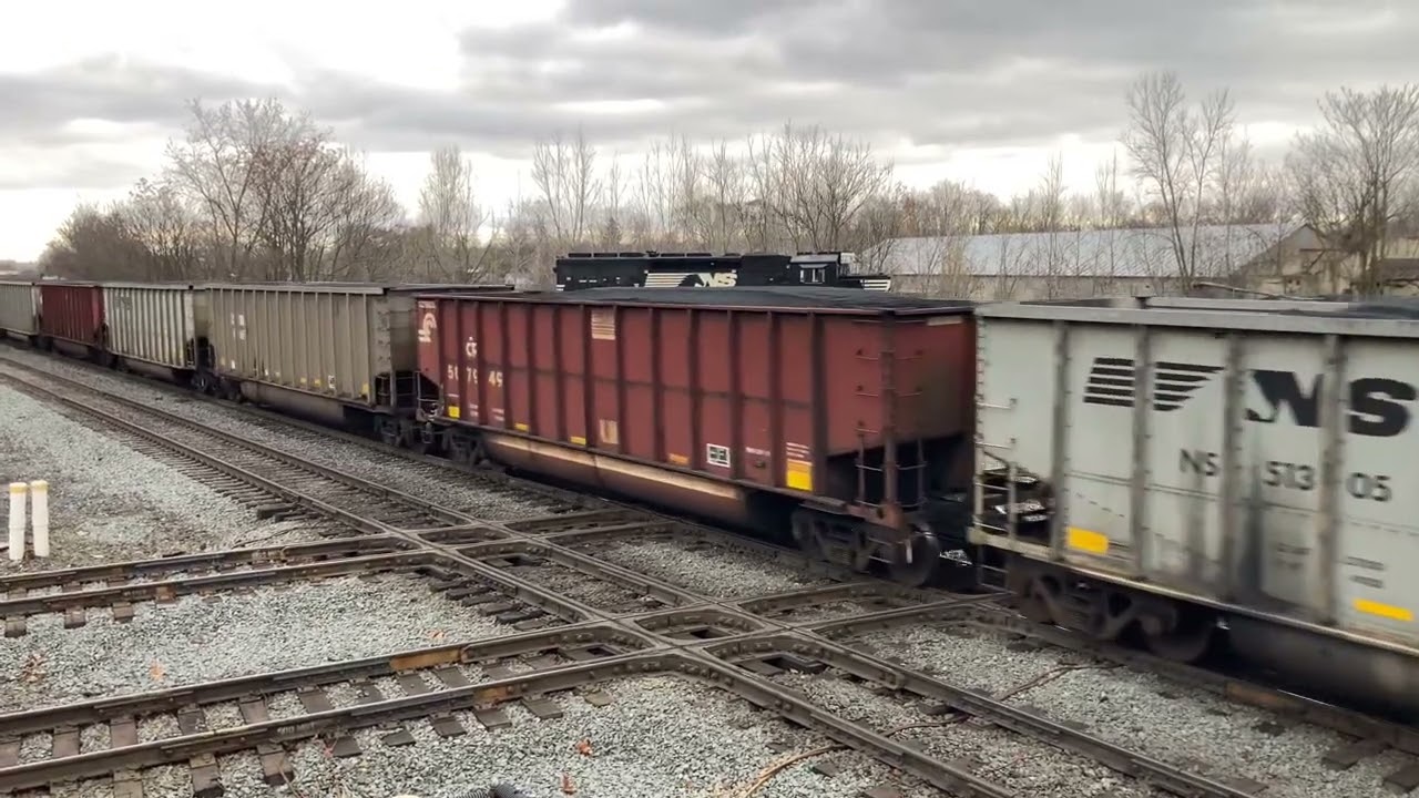 Diamond Pounding Norfolk Southern Coal Train 11/27/23