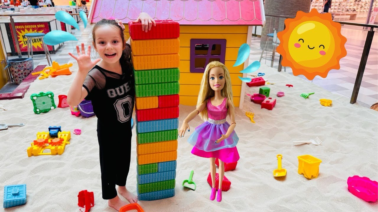 Kız Oyunları!Ada ile Kum Havuzu Dev Lego Yaptık!Kız Oyunları,Oyuncak Bebek Barbie Videosu#baby