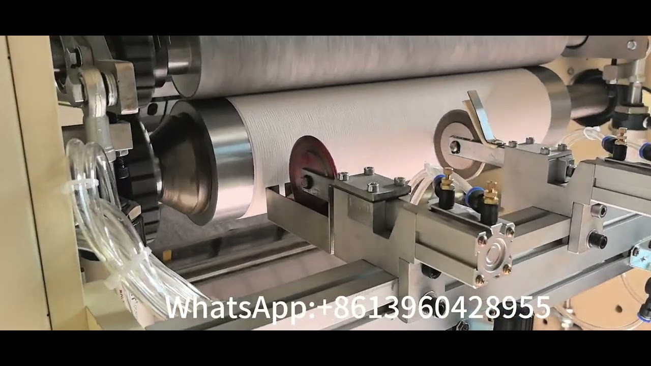 Customized V folding facial tissue machine edge embossing