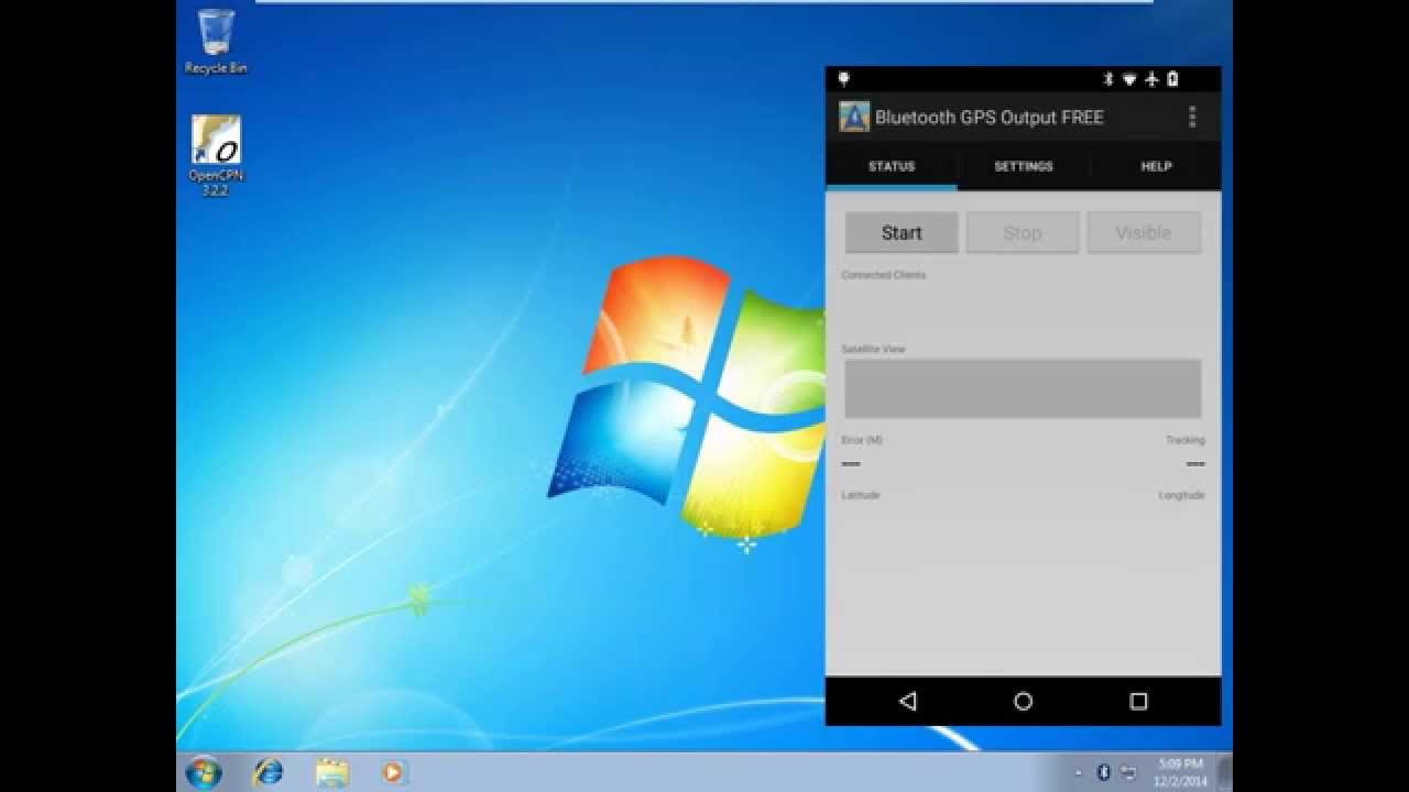Bluetooth GPS v2: Pairing to OpenCPN on Windows 7