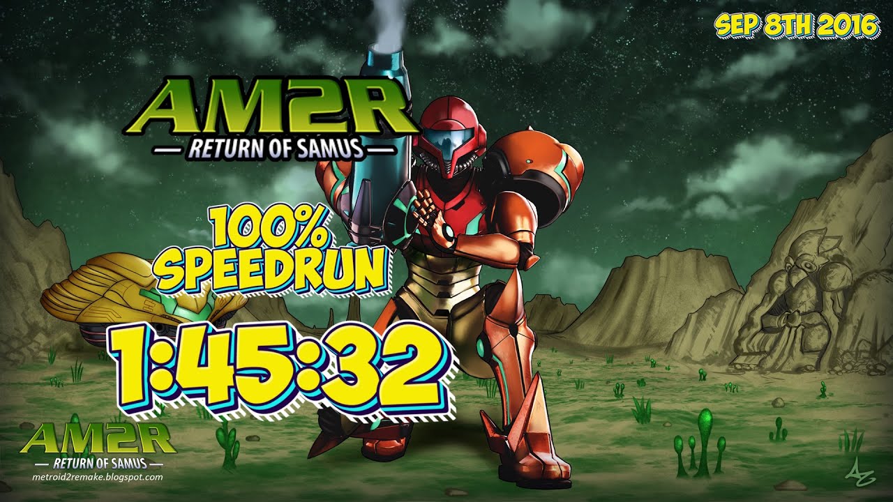 100% Speedrun [1:45:32] | Another Metroid II Remake (AM2R)
