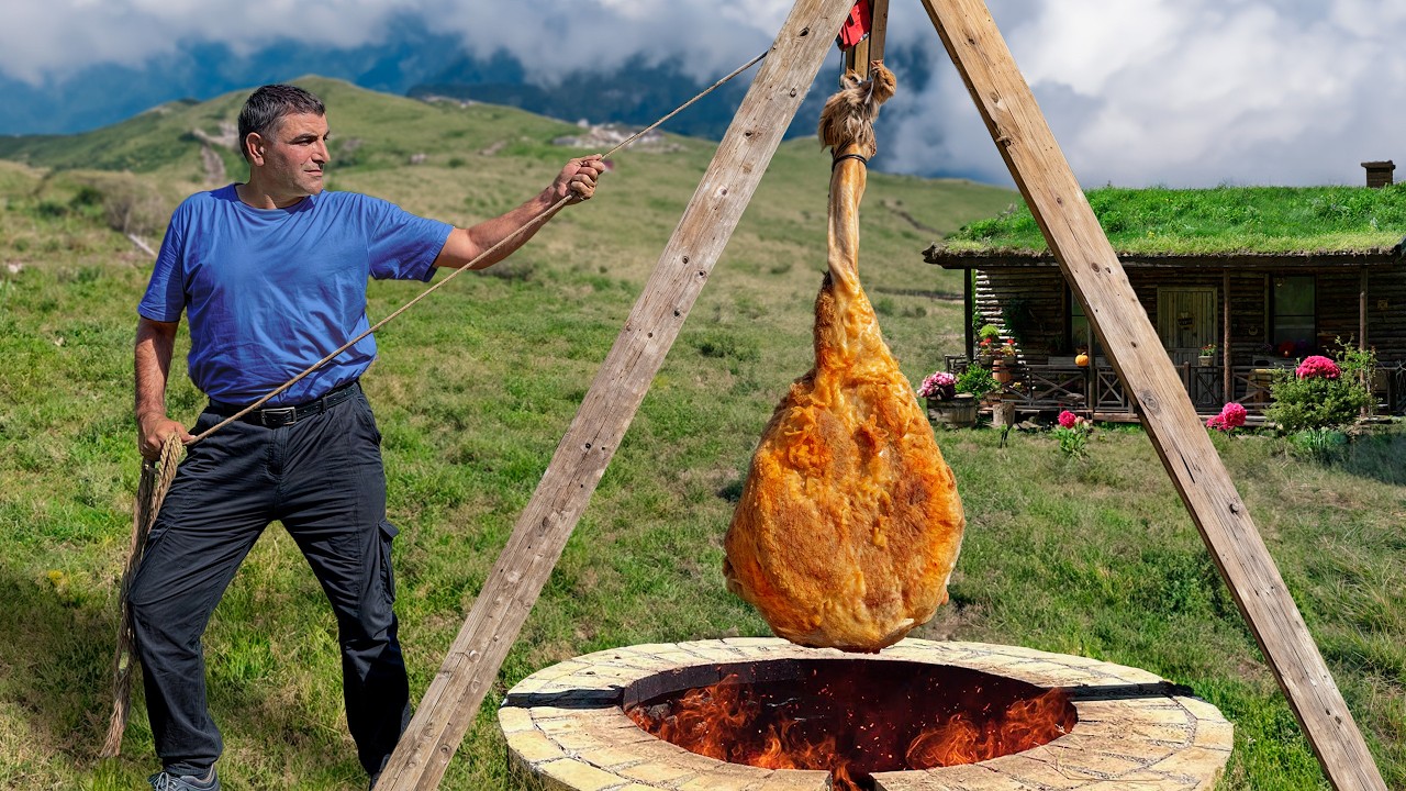 We Deep-Fried a HUGE Lamb's Leg: The Crispiest Rustic KFC Recipe!