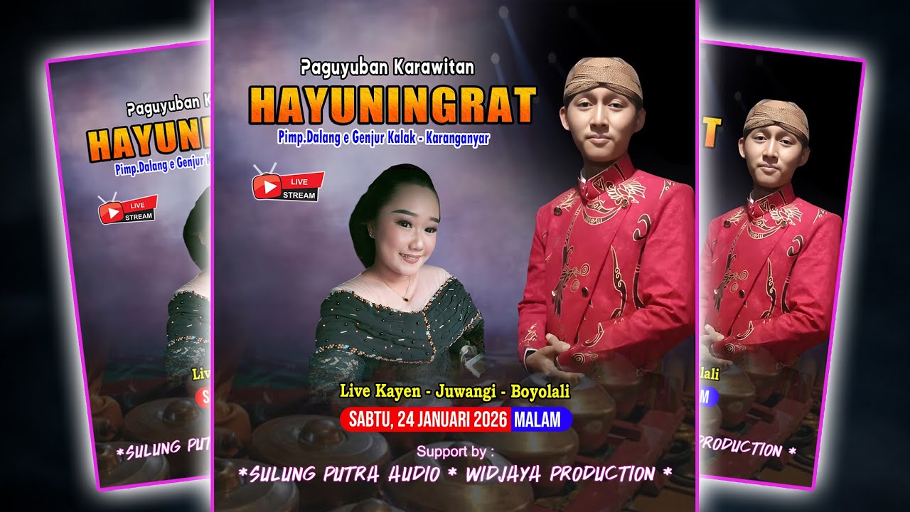 🔴LIVE KARAWITAN HAYUNINGRAT // SULUNG PUTRA //  KAYEN, 24/01/26