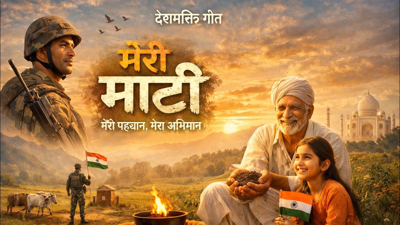 मेरी माटी 🇮🇳 | दिल को छू लेने वाला देशभक्ति गीत | Desh Bhakti Song Hindi #motivational #india #video