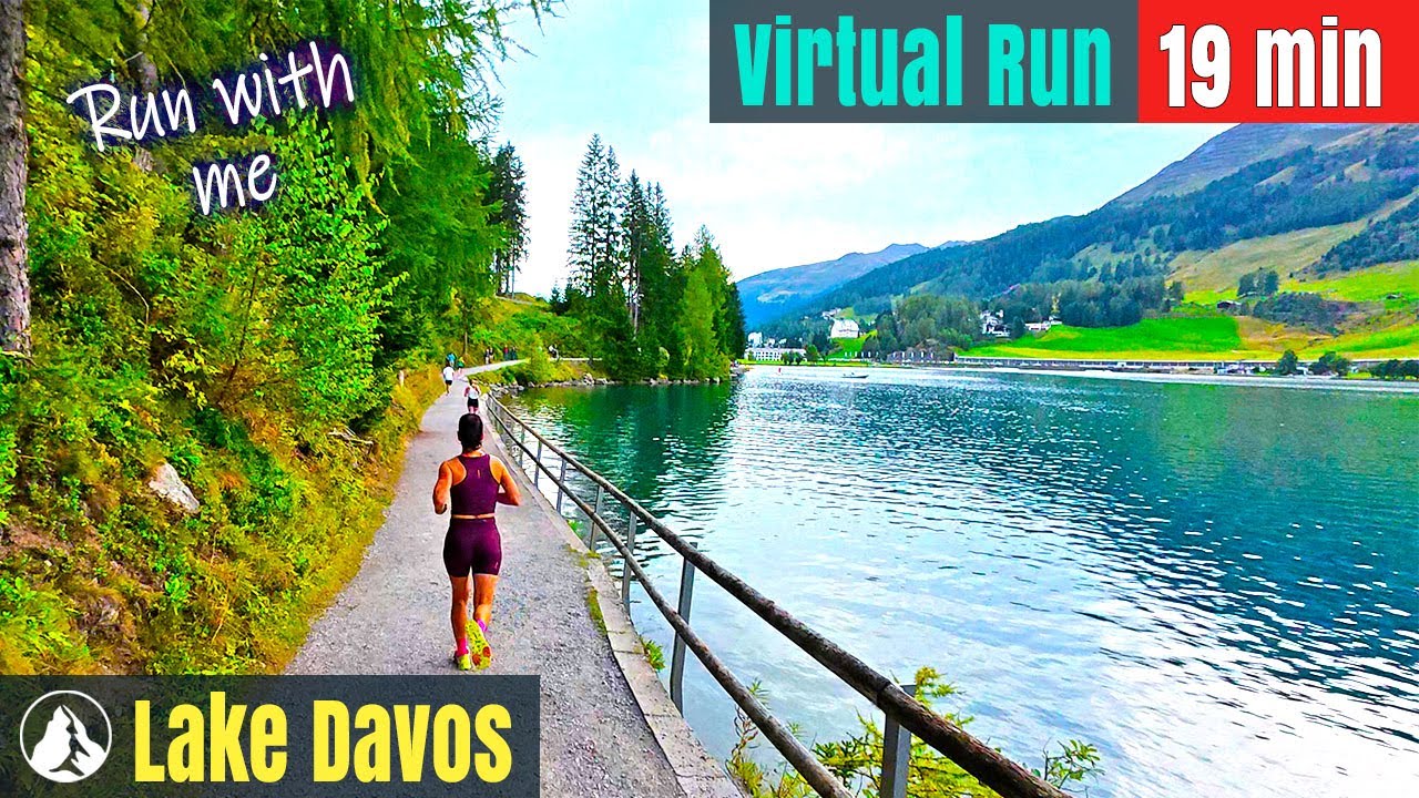 🏃‍♀️🏃‍♂️ Беговая дорожка без музыки — самое красивое озеро | 🇨🇭 Виртуальный забег №138