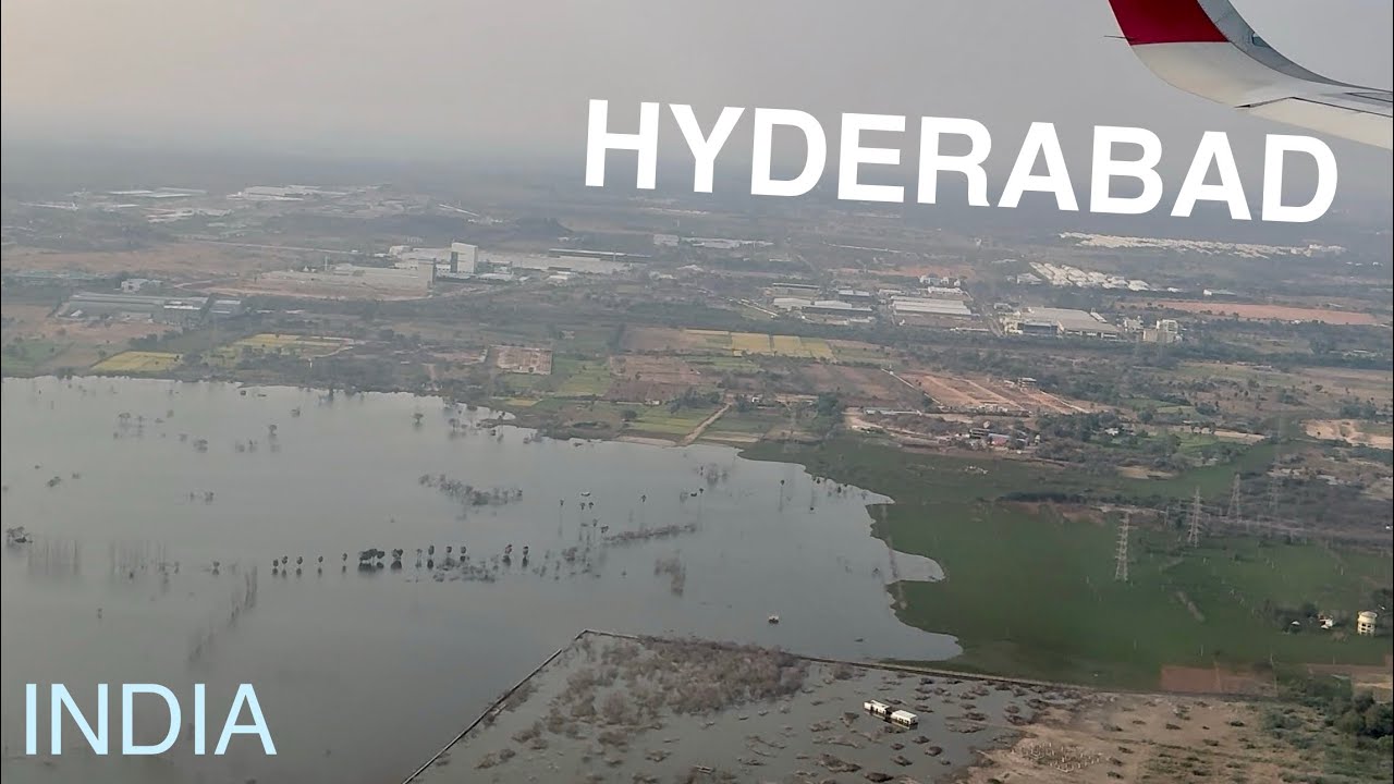 Landing at Hyderabad Airport | Air India | Airbus A320