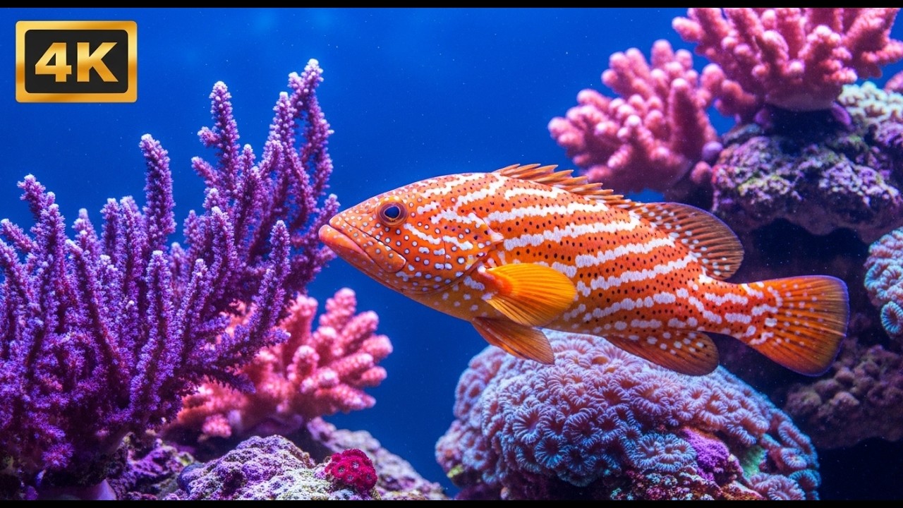 8K HDR 120 FPS Underwater Ocean Paradise OLED #ocean #coralreef #fish #aquarium #4k