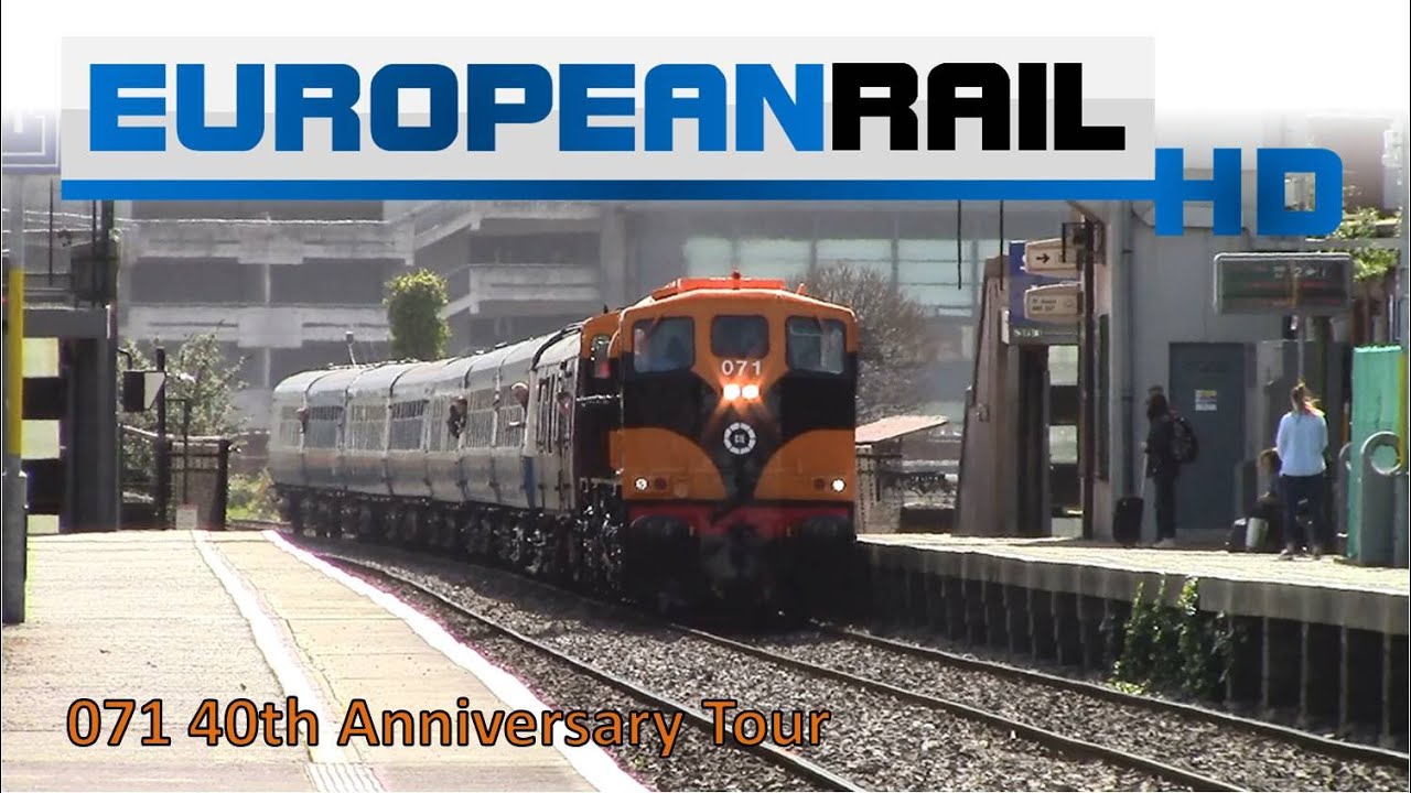Iarnr&oacute;d &Eacute;ireann Irish Rail 071 Locomotive 071 CIE 40 Years Livery + Cravens pass Drumcondra